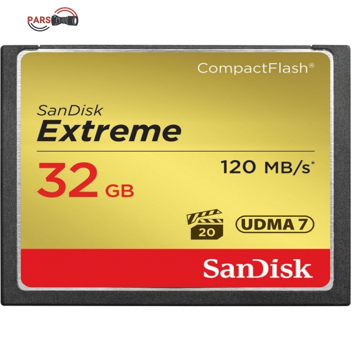 کارت حافظه CompactFlash سن دیسک مدل Extreme سرعت 120MBps ظرفیت 32 گیگابایت