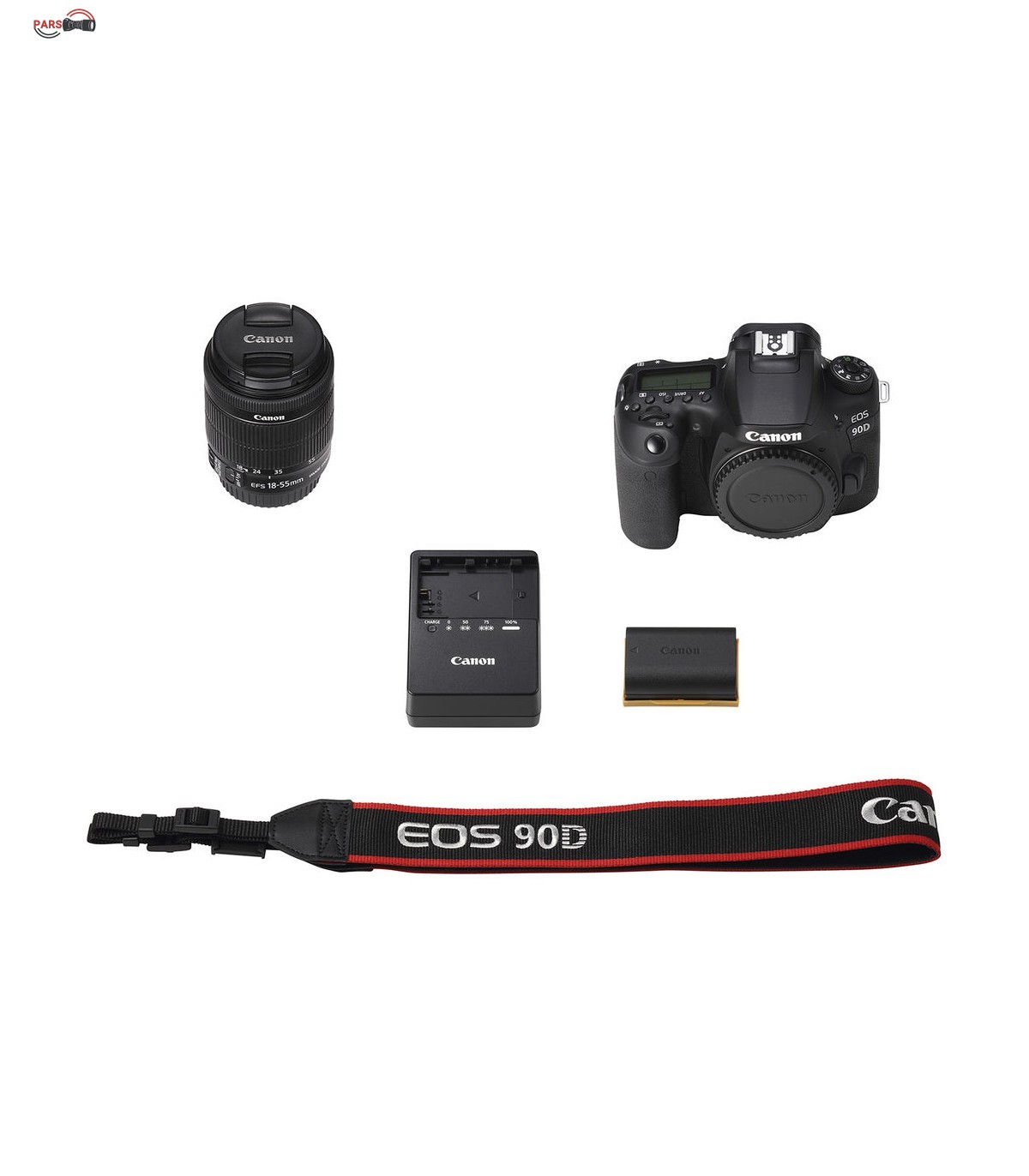 دوربین عکاسی کانن مدل EOS 90D لنز 55-18 میلی متر IS USM