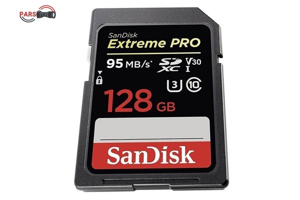 کارت حافظه SDXC سن دیسک مدل Extreme Pro V30 کلاس 10 استاندارد UHS-I U3 سرعت 170mbps ظرفیت 128 گیگابایت