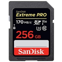 کارت حافظه SDXC سن دیسک مدل Extreme Pro V30 کلاس 10 استاندارد UHS-I U3 سرعت 170mbps ظرفیت 256 گیگابایت